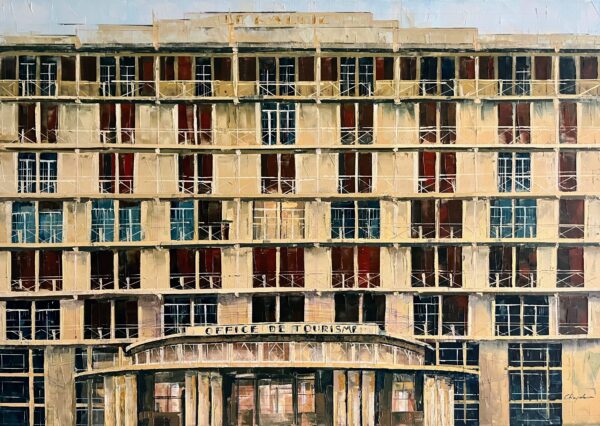 Huile sur toile - Peinture au couteau - Dimensions : 92x60cm