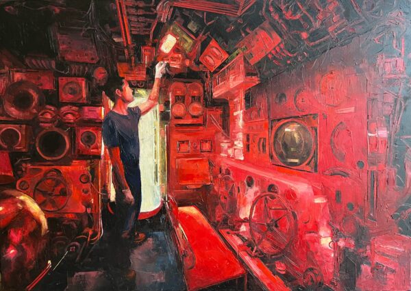 Huile sur toile - Peinture au couteau - Dimensions : 92x60cm